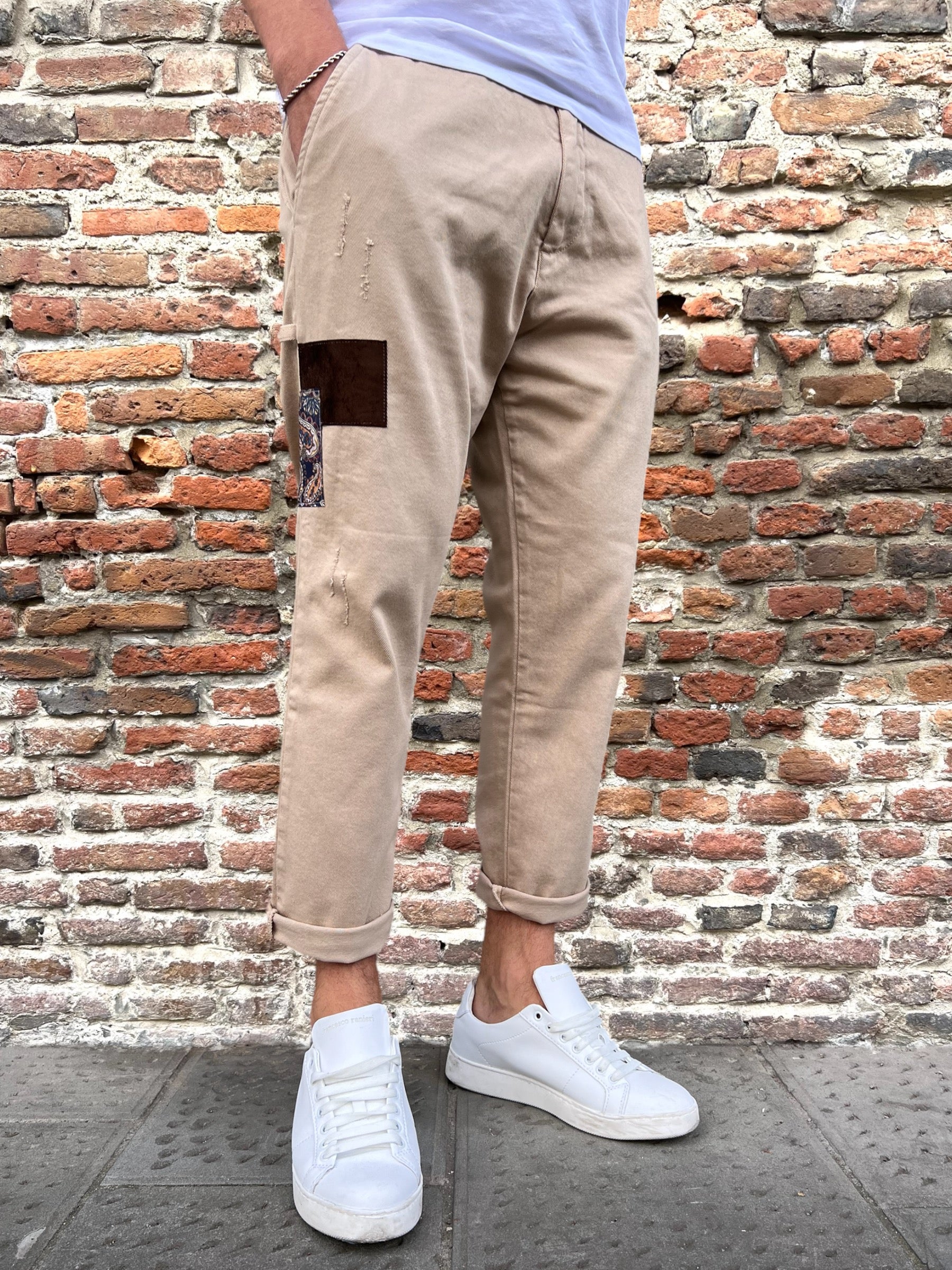 Pantalaccio V2 Patchwork Beige (9754799112532)