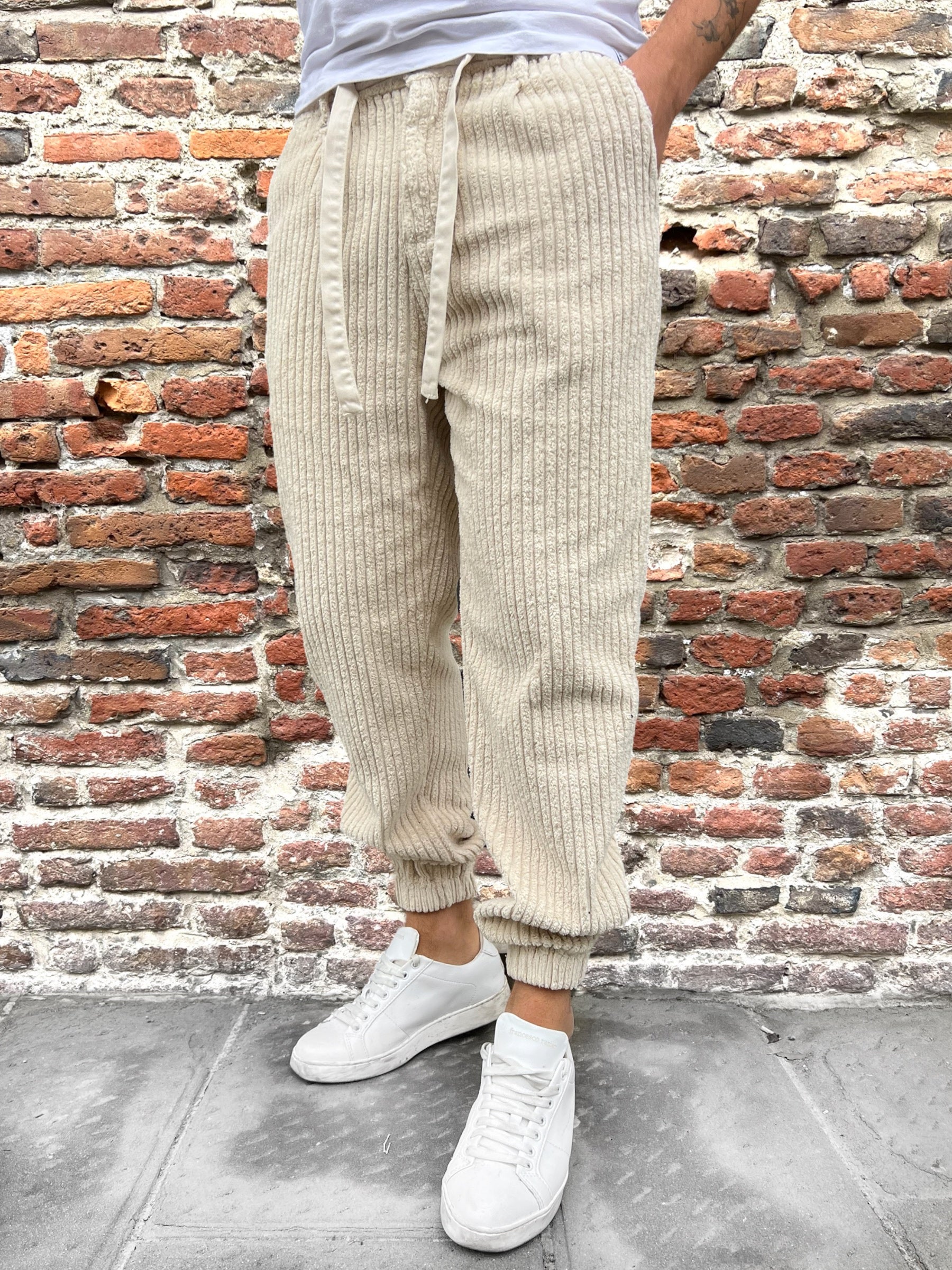 Pantalone Berna Velluto Panna 361 (9801626321236)