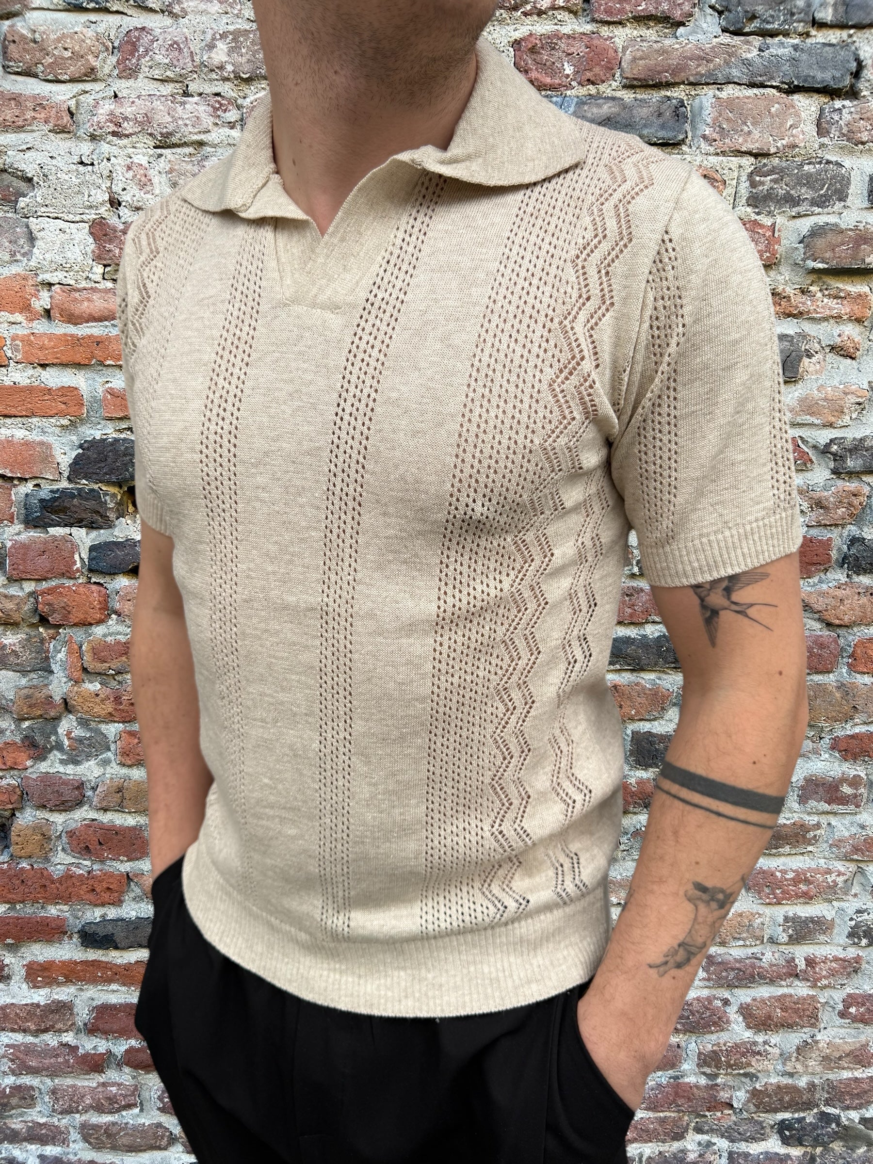 Polo Block Eleven Azteco Beige (11862686368084)