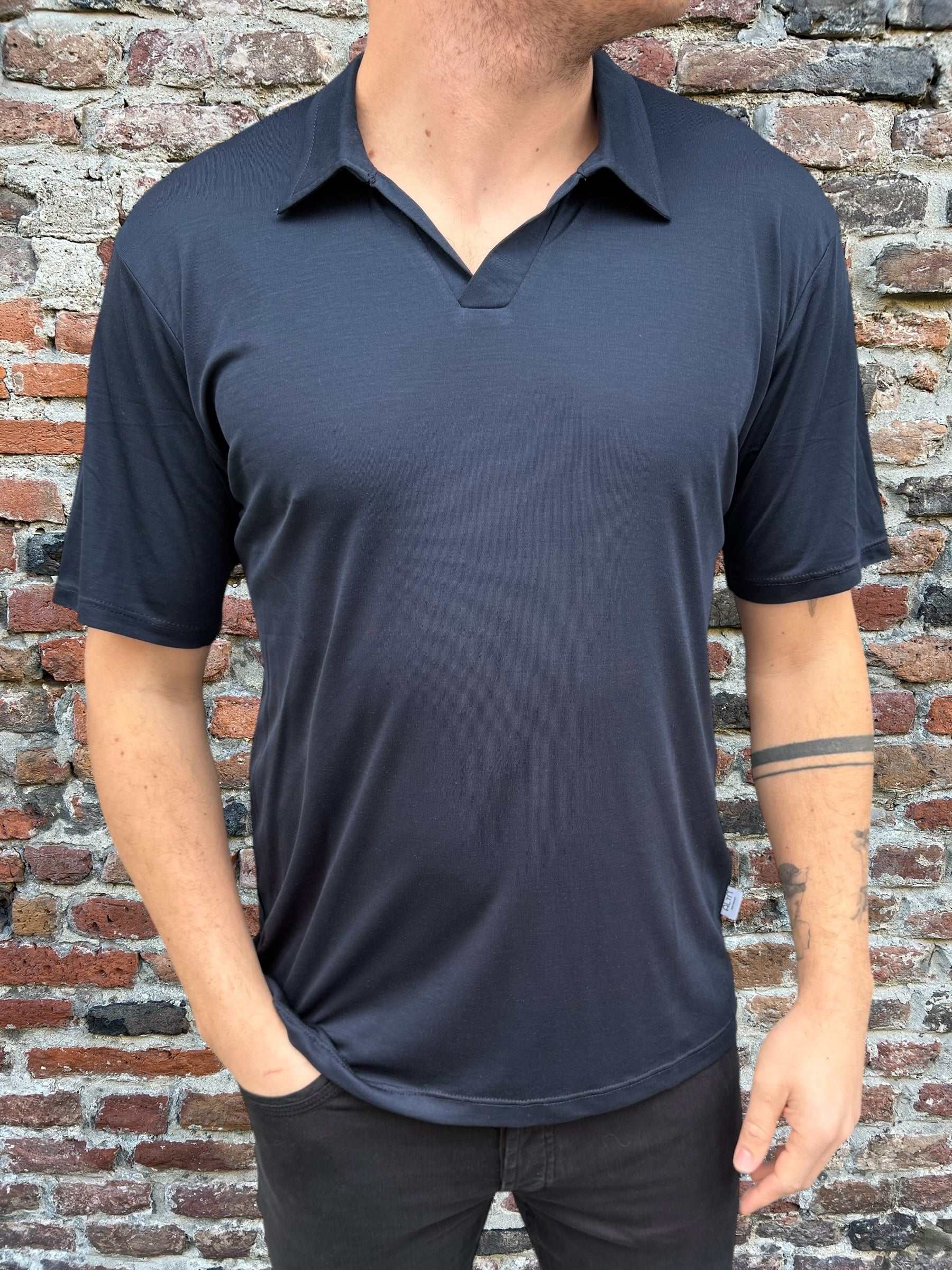 Polo Alta Tensione Tencel Blu (11882261610836)