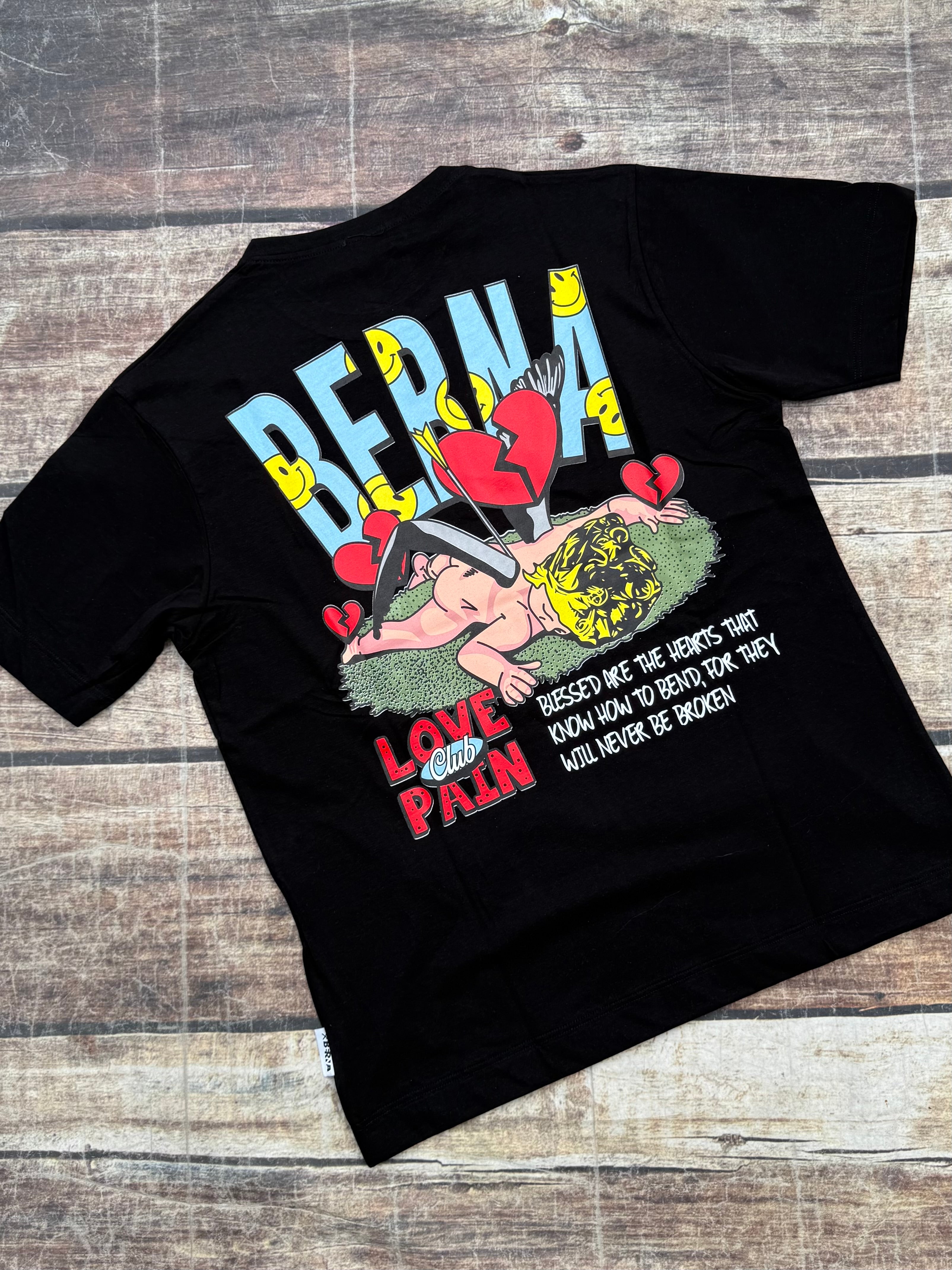 T-shirt Berna Love Pain Nera (11807820349780)