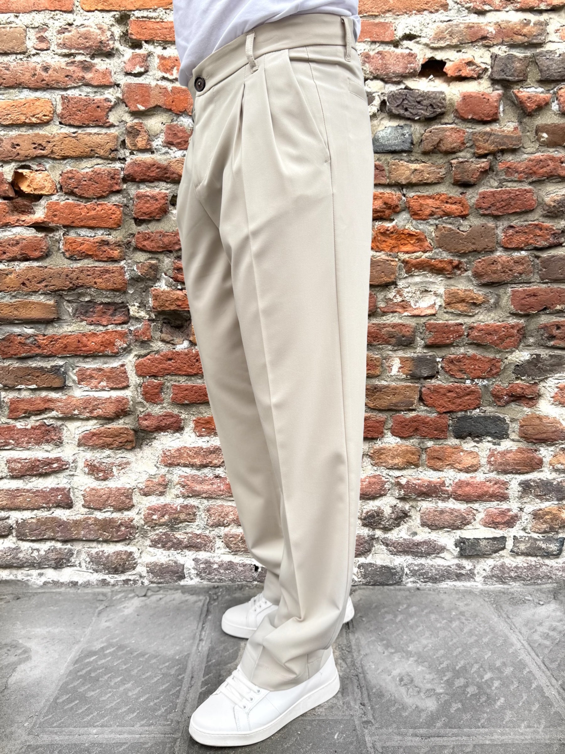 Pantalone Imperial Palazzo Beige Drake (11857636688212)