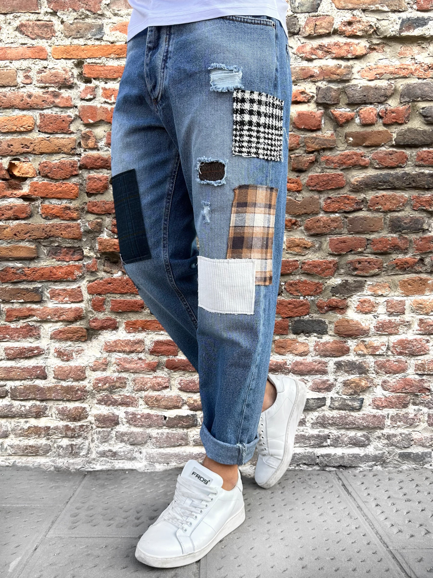 Jeans Block Eleven Patchwork 130 (9722060046676)