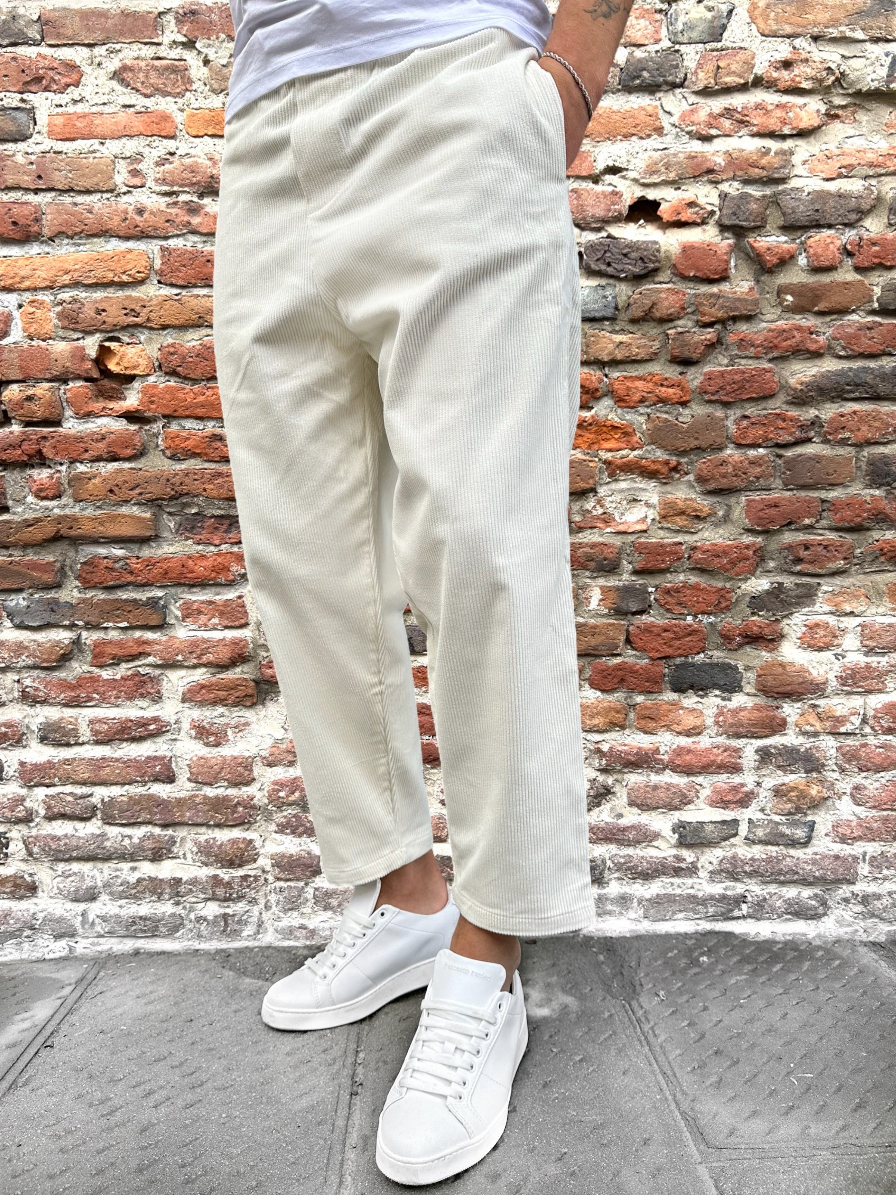 Pantalaccio Why Not Brand Shibuya Velvet Panna PL56 (9750598582612)