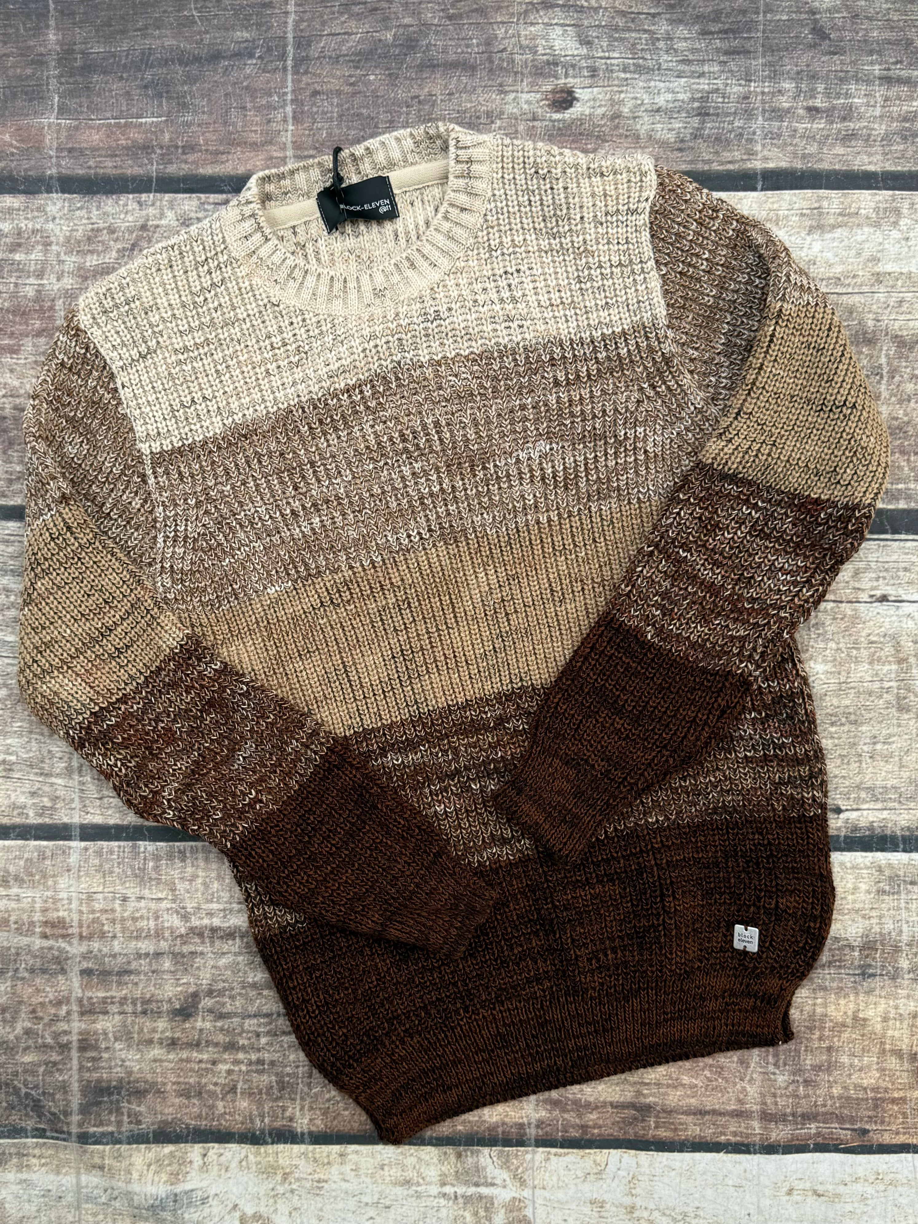 Maglione Block Eleven Sfumato Beige (9935871115604)