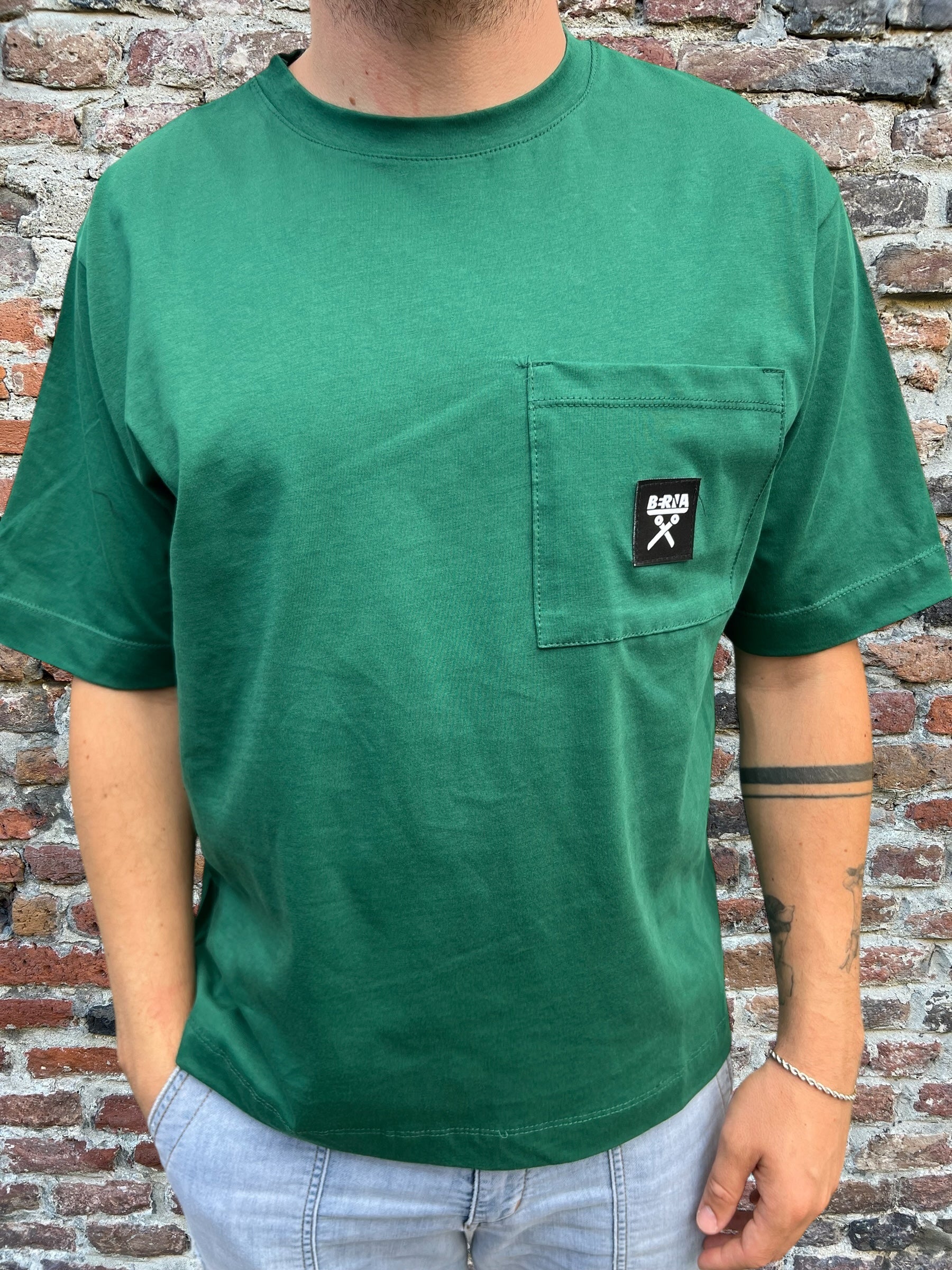 T-shirt Berna Over Taschino Bottiglia (9605498175828)