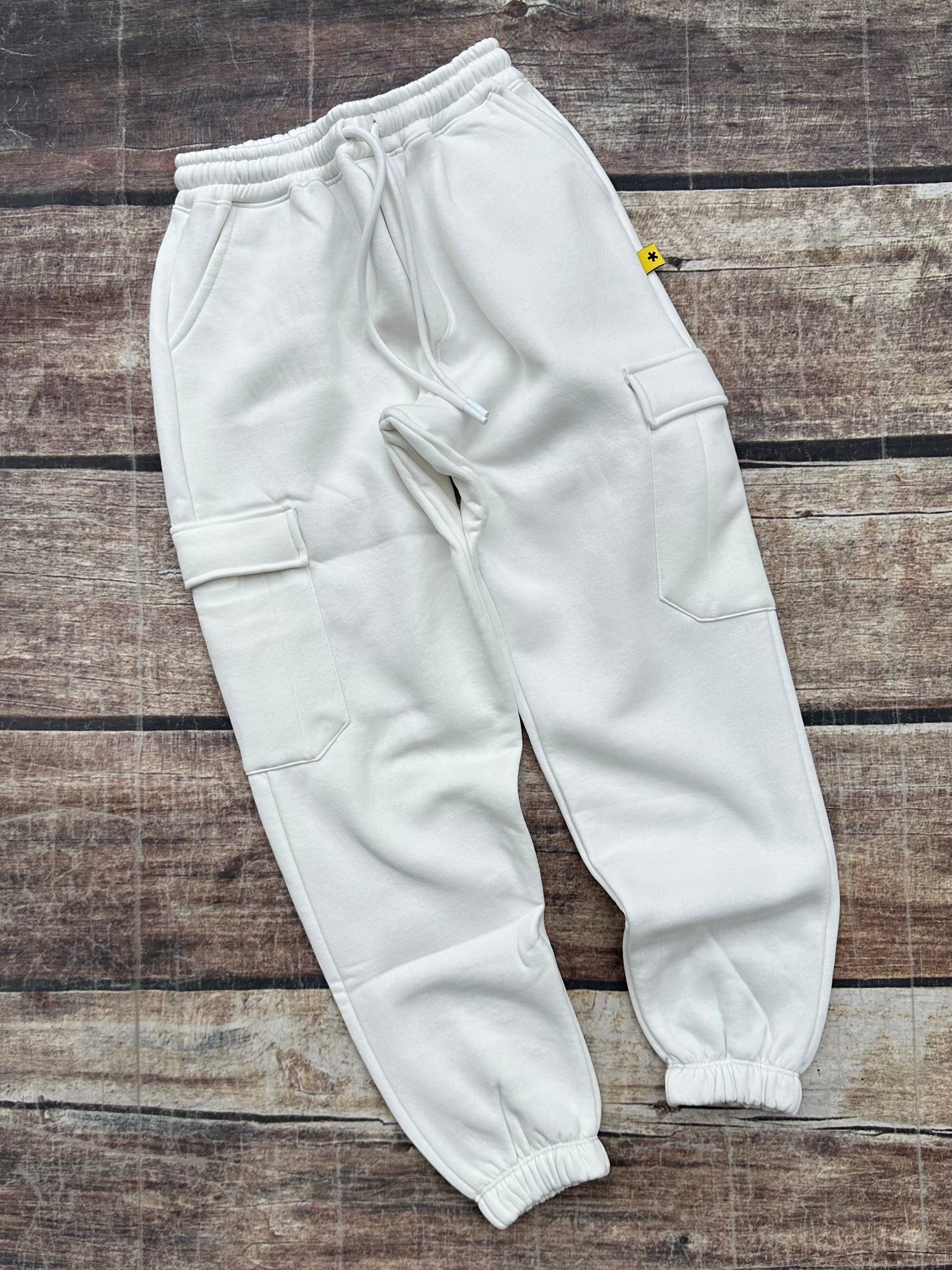 Pantalone Superculture Cargo Bianco Poser (9746949538132)