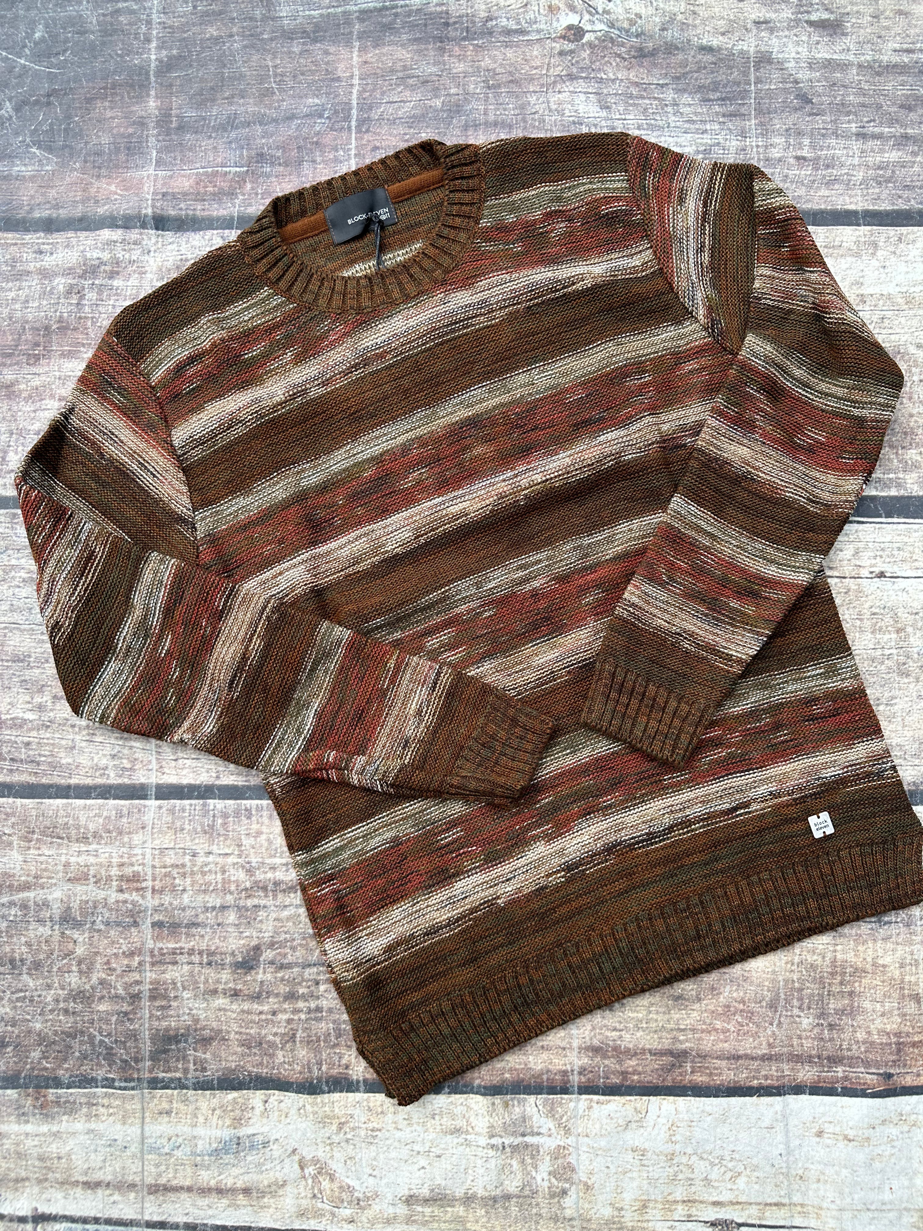 Maglione Block Eleven Melange Strati Tabacco (9784708268372)