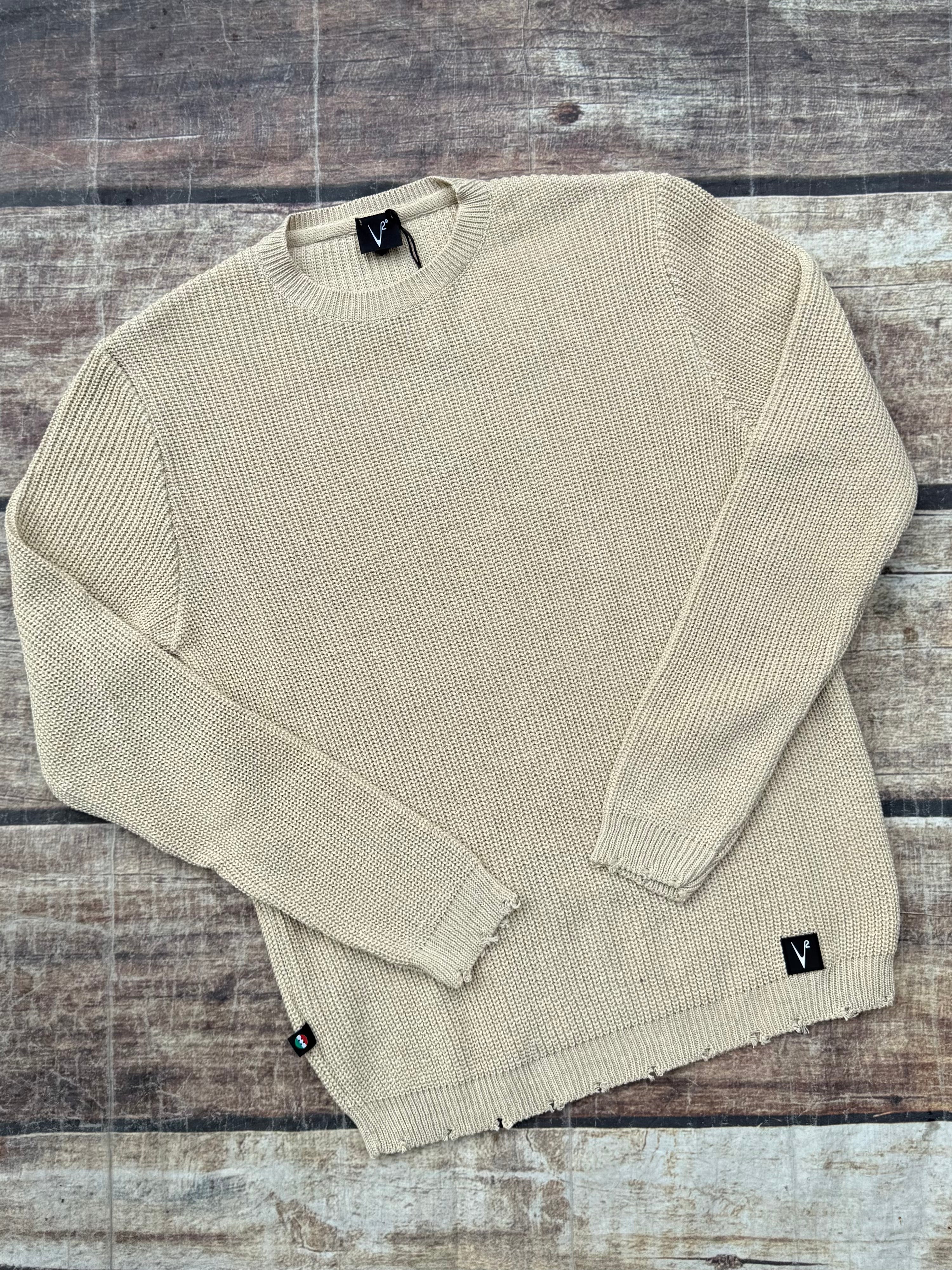 Maglioncino V2 Strappi Beige (11829841625428)