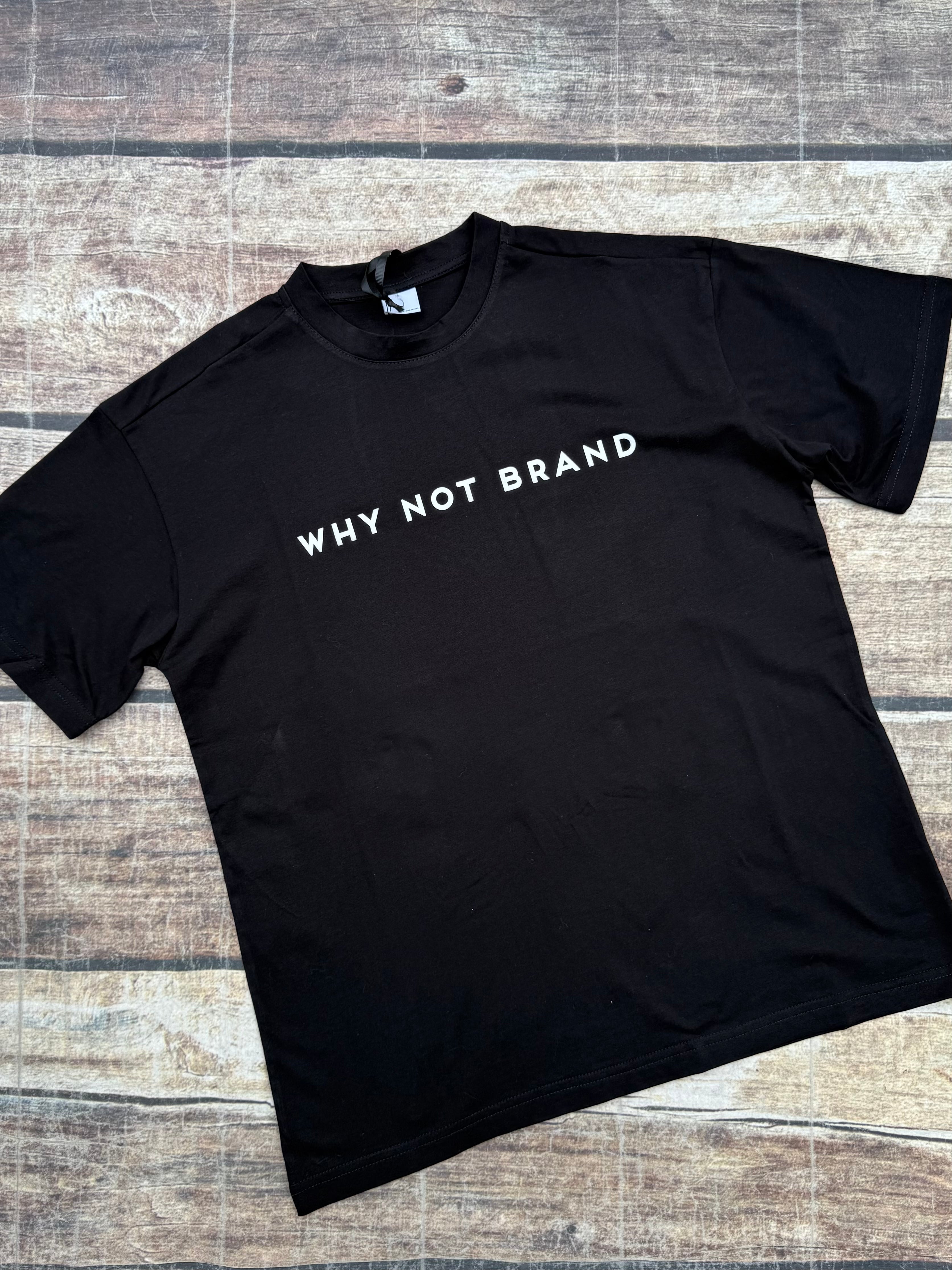 T-shirt Why Not Brand Big Logo Nera (11844336484692)