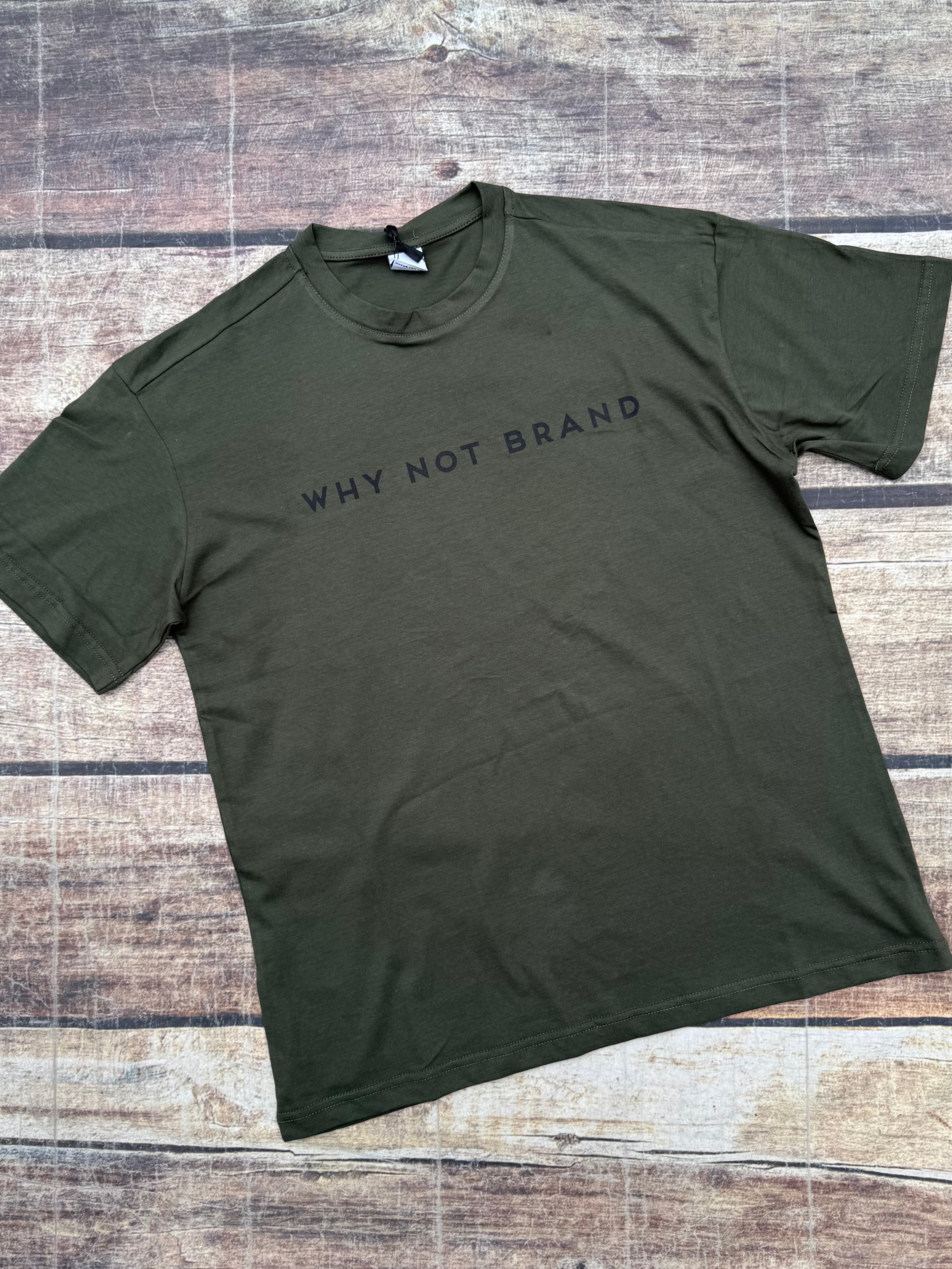 T-shirt Why Not Brand Big Logo Militare (11844335665492)