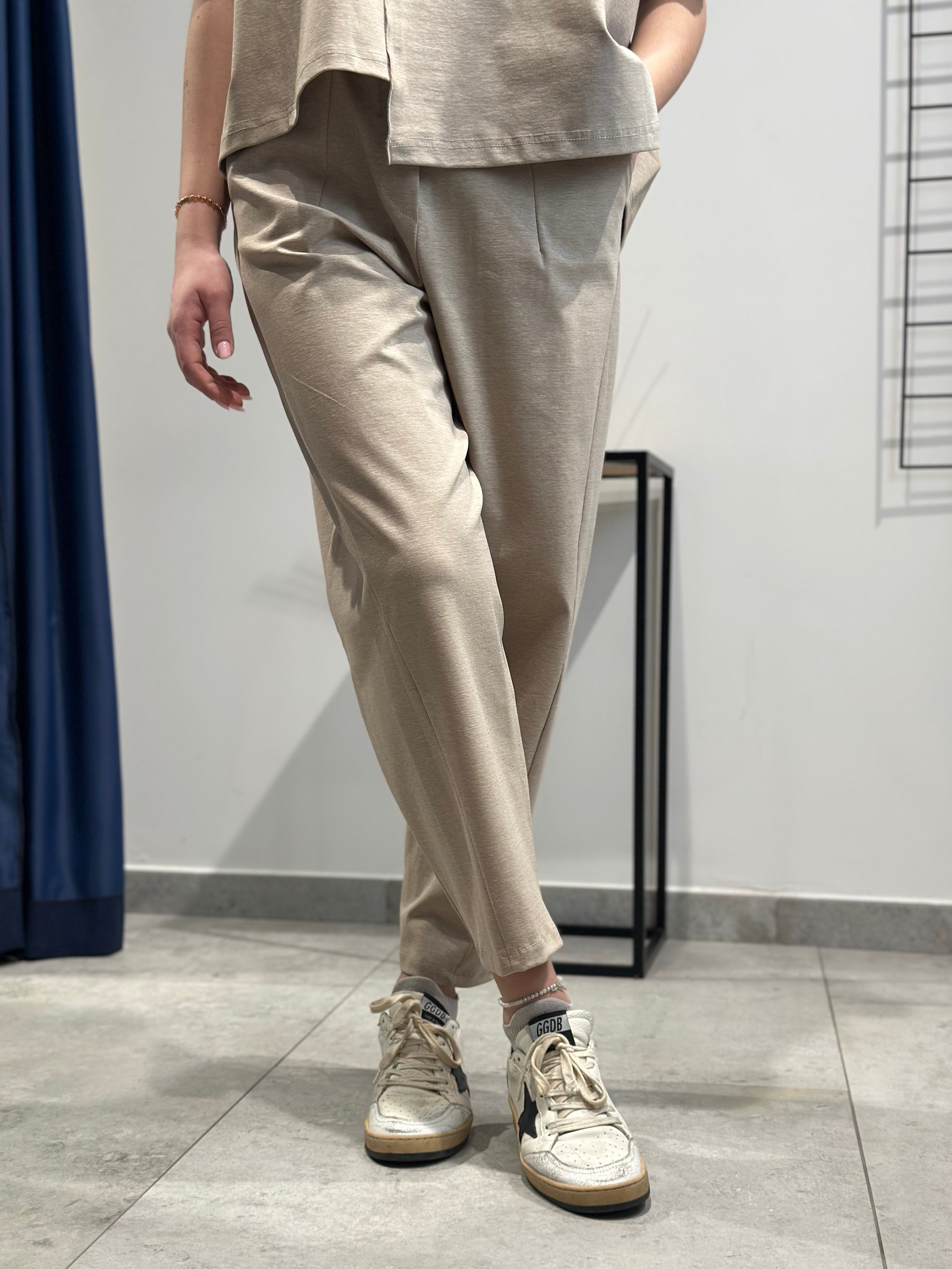 Pantalone Lokita Punto Milano Beige (11852289212756)