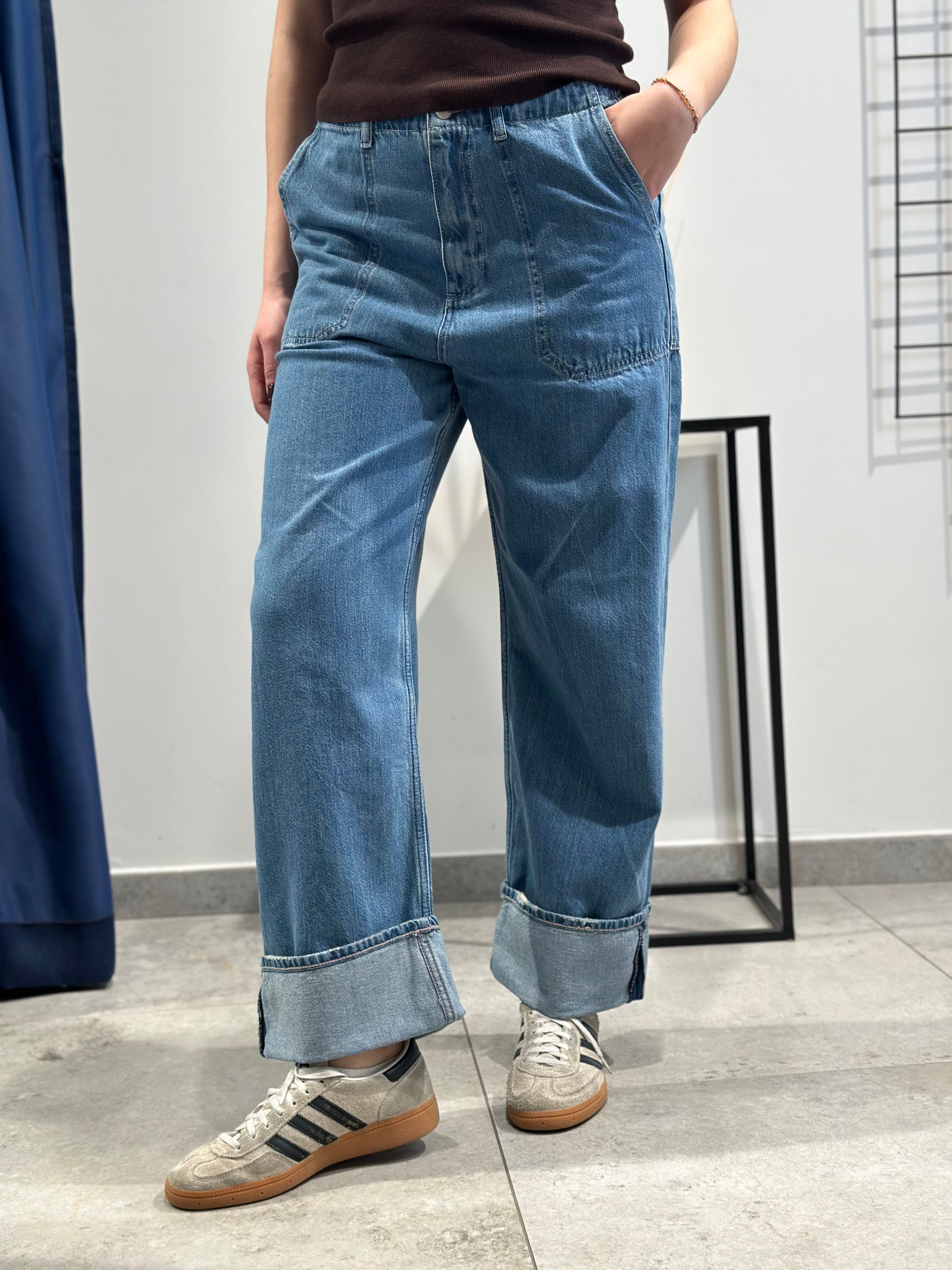 Jeans Pont Straight Risvolto (11890419532116)