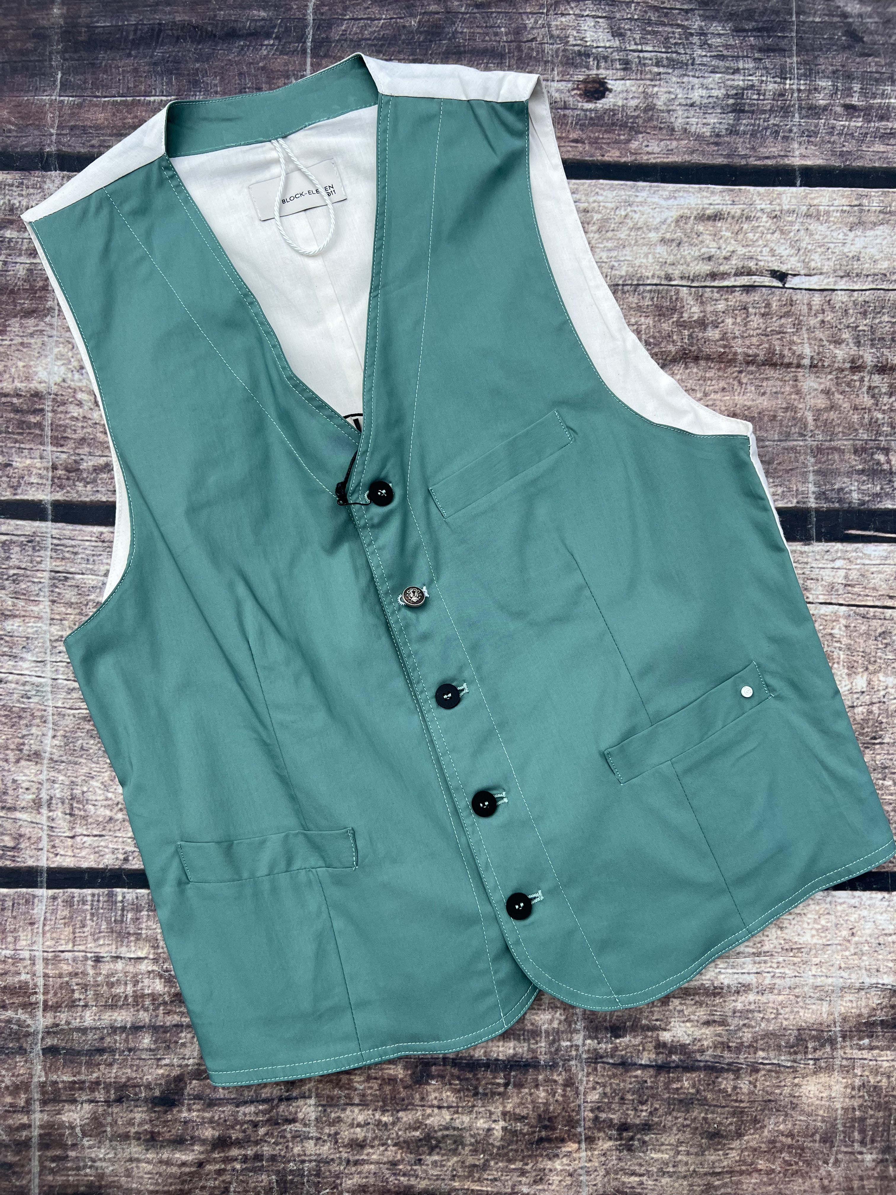 Gilet Block Eleven Verde Acqua 537 (8381251191124)