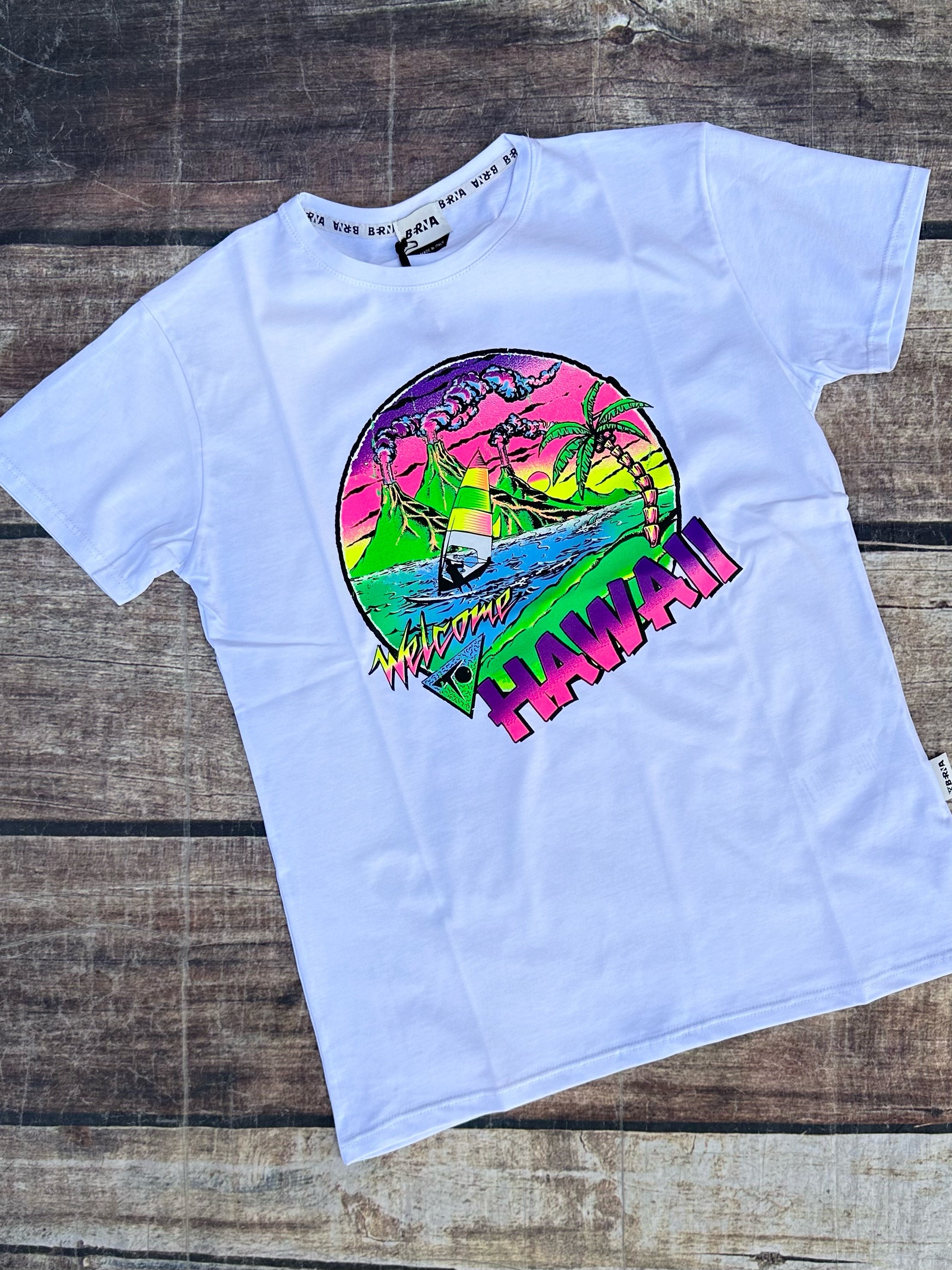 T-shirt Berna Hawaii Bianca (9053015048532)