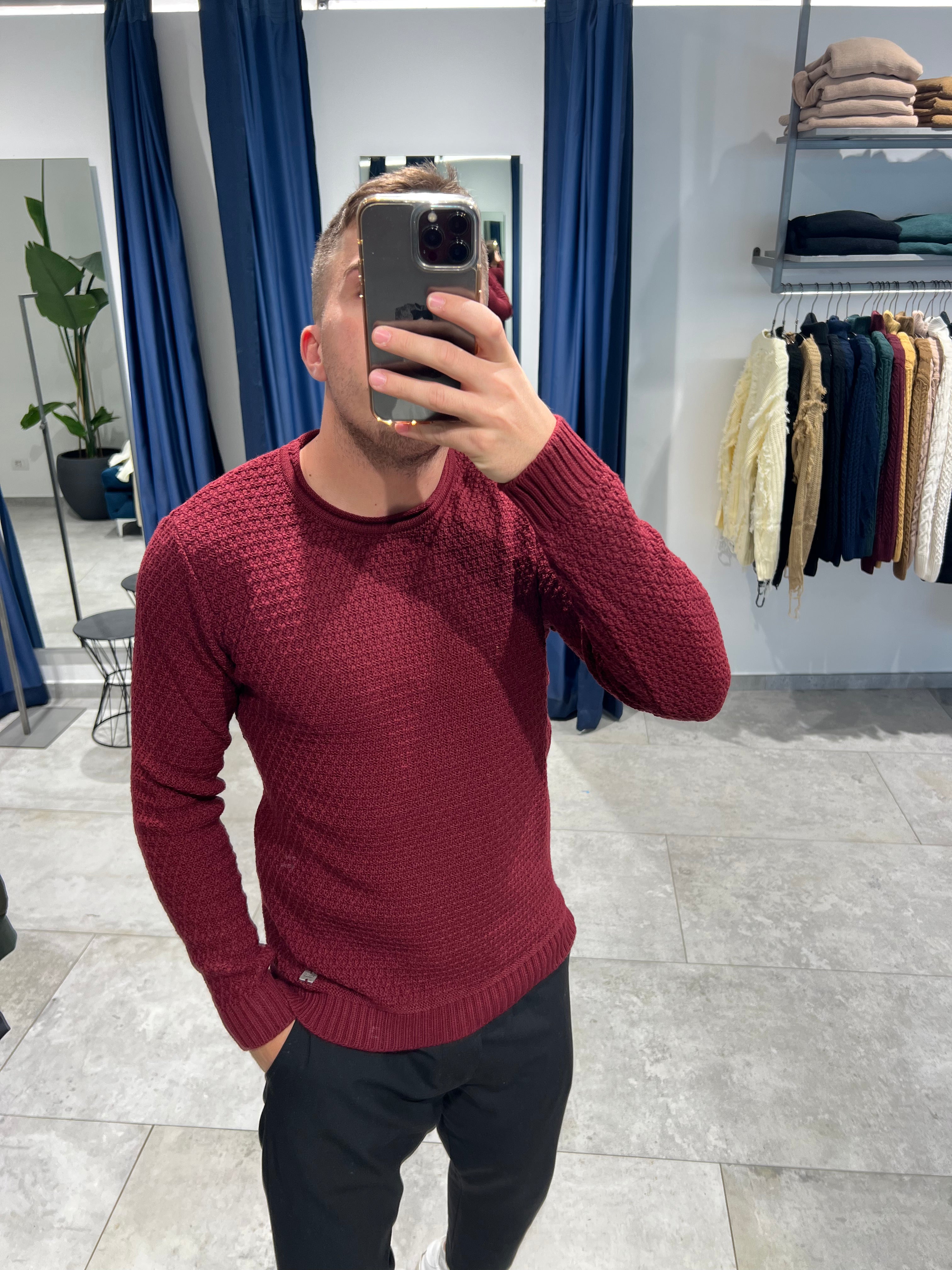 Maglione Block Eleven Bellini Bordeaux (9845902639444)