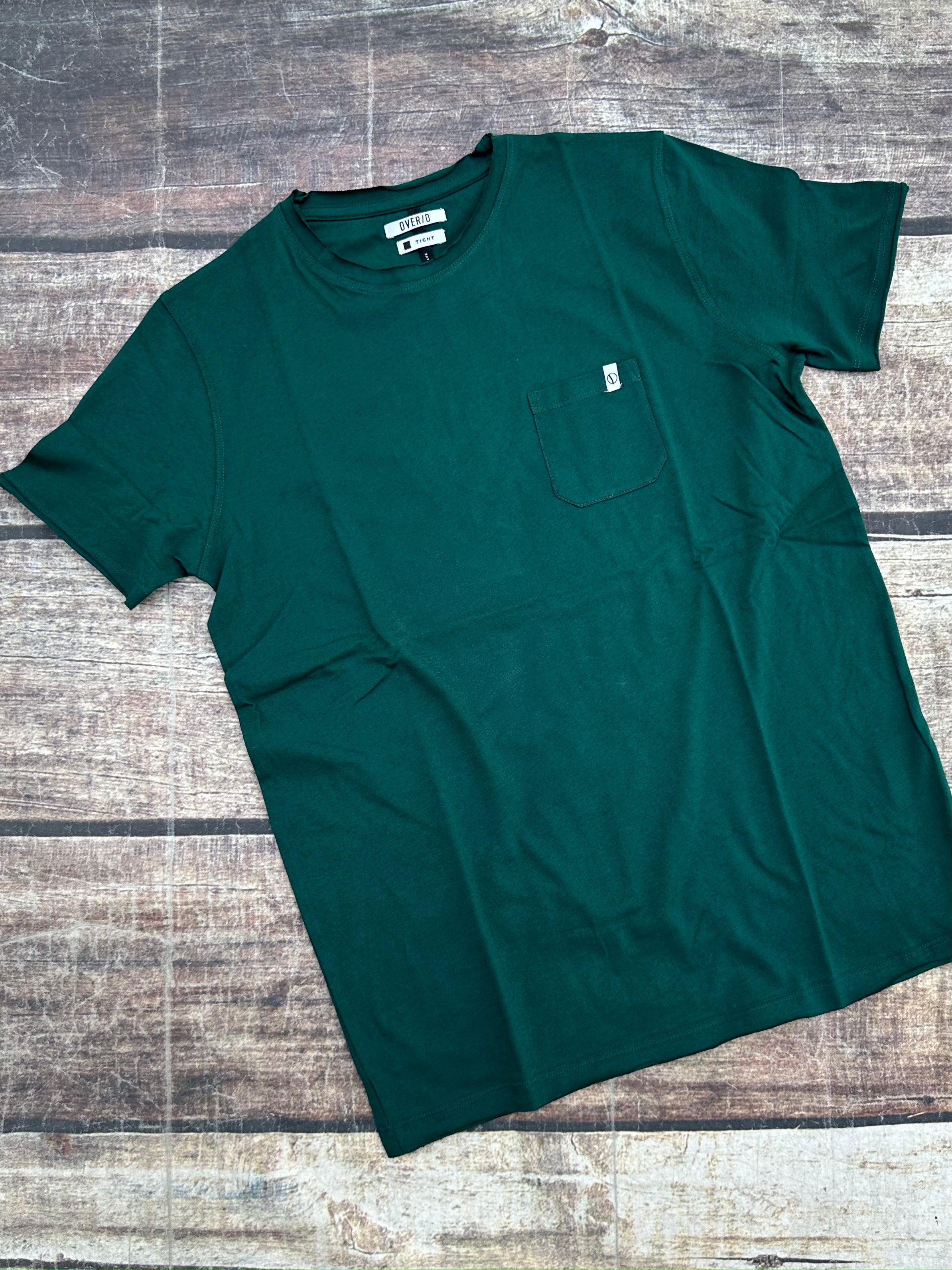 T-shirt Over-D Verde Bottiglia T02 (9728269812052)