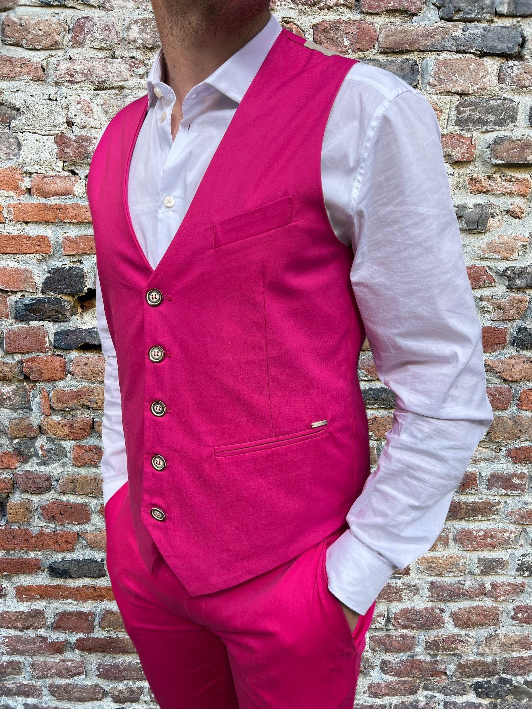 Gilet Gianni Lupo Fucsia 21648 (8908277317972)