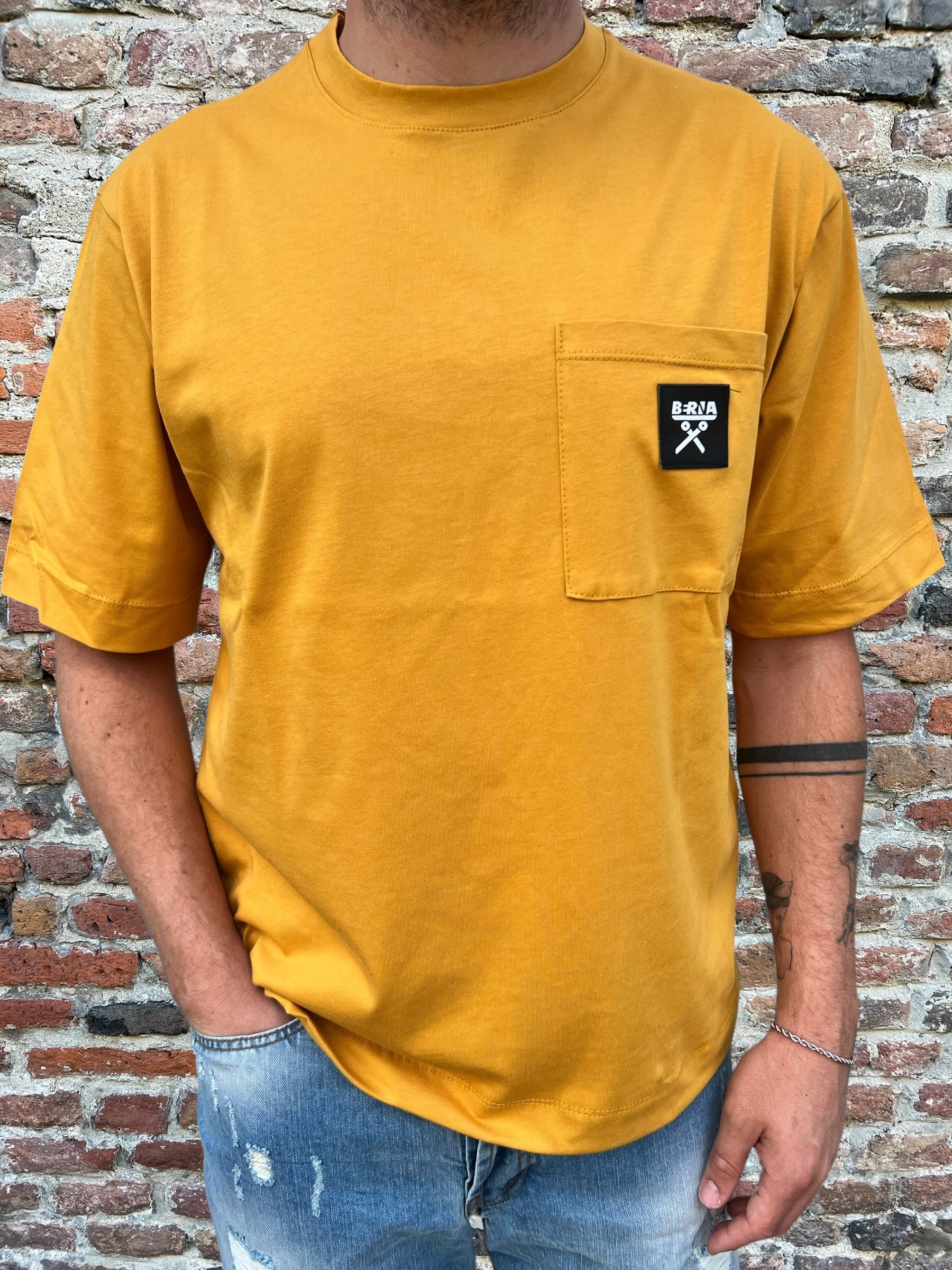 T-shirt Berna Over Taschino Senape (9588119372116)