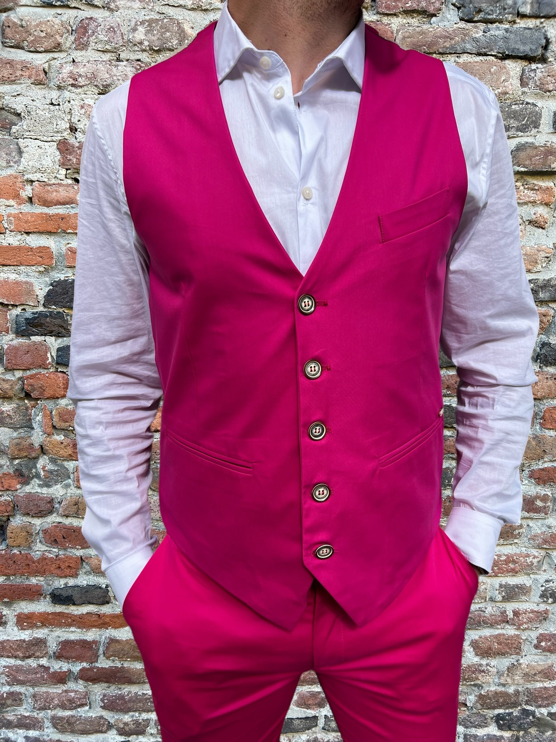 Gilet Gianni Lupo Fucsia 21648 (8908277317972)