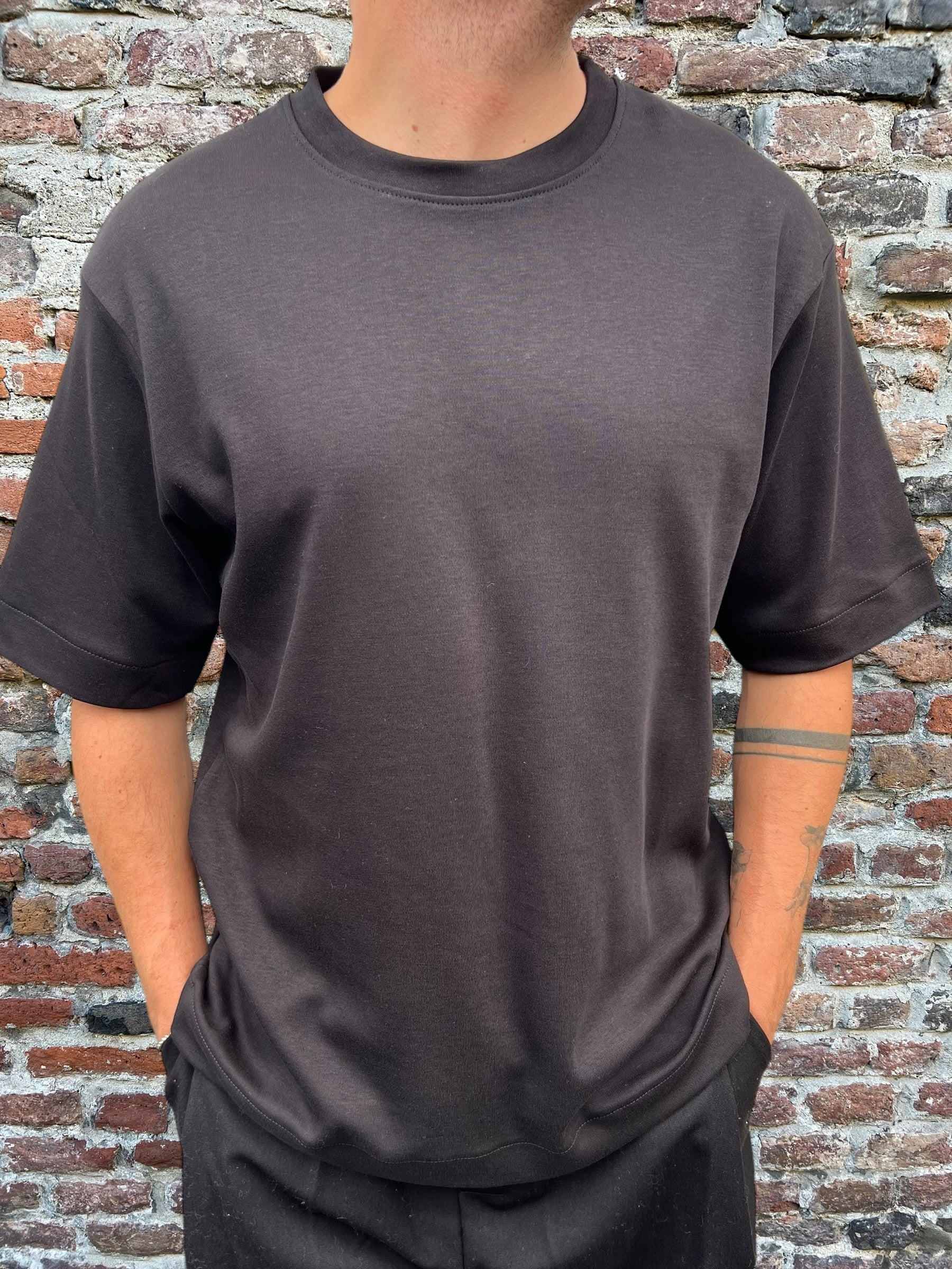 T-shirt Berna Relaxed Fit Nera (9843083837780)