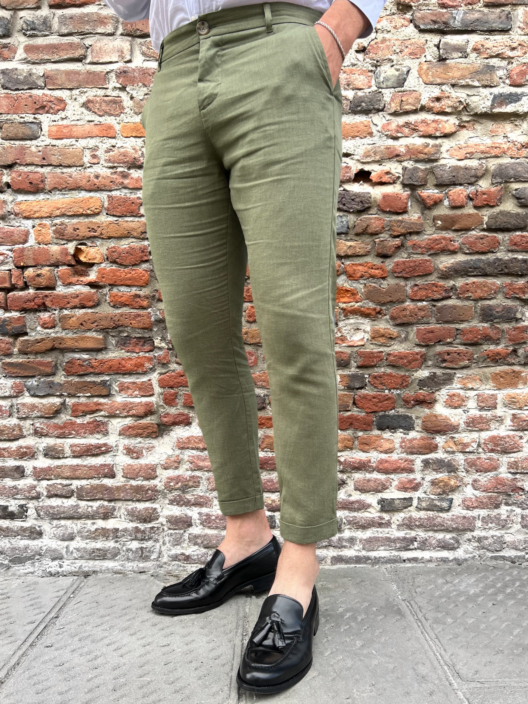 Pantalone Imperial Lino Army 71 (9191002898772)