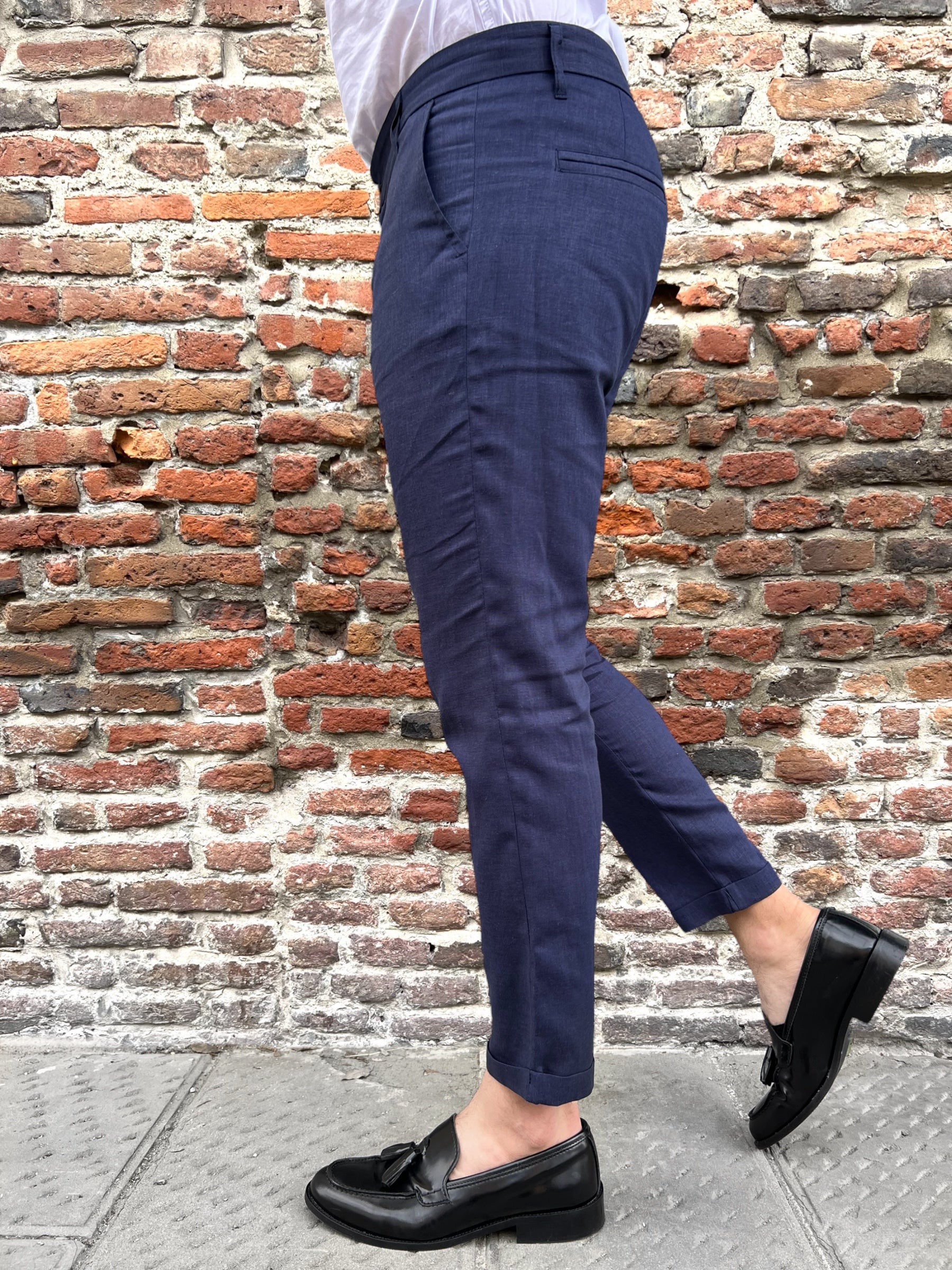 Pantalone Imperial Lino Navy 71 (9191013450068)