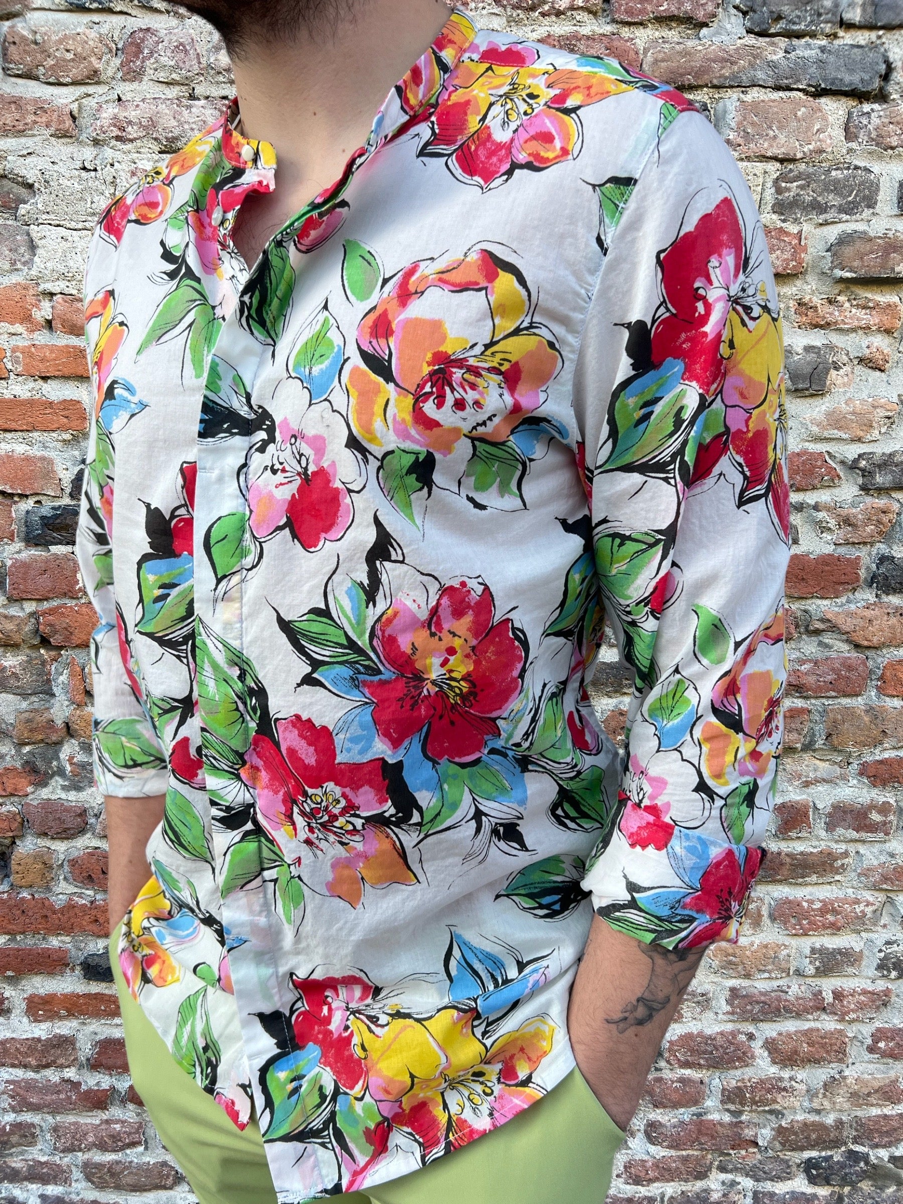 Camicia Berna Fiori 4330 (7152796532789)